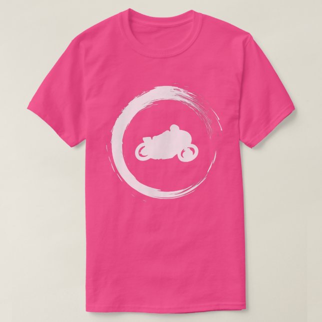 Motorbike motorcycle biker bike riding streets fre T-Shirt (Design Front)