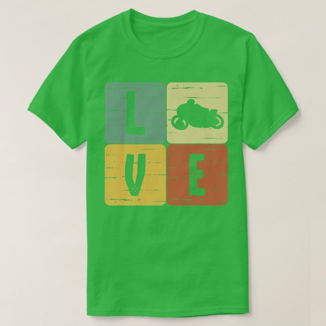 Motorbike motorcycle biker bike riding streets fre T-Shirt (Design Front)
