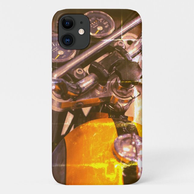 Motorbike Motorcycle Biker Rider iPhone 11 Case (Back)