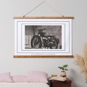 Motorbike Motorcycle Biker Rider Motorbike Hanging Tapestry
