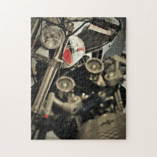 Motorbike Motorcycle Biker Rider Motorbike Jigsaw Puzzle