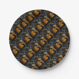 Motorbike Motorcycle Biker Rider Paper Plates