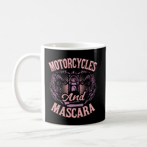 Motorbike Motorcycles And Mascara Biker Biking Coffee Mug