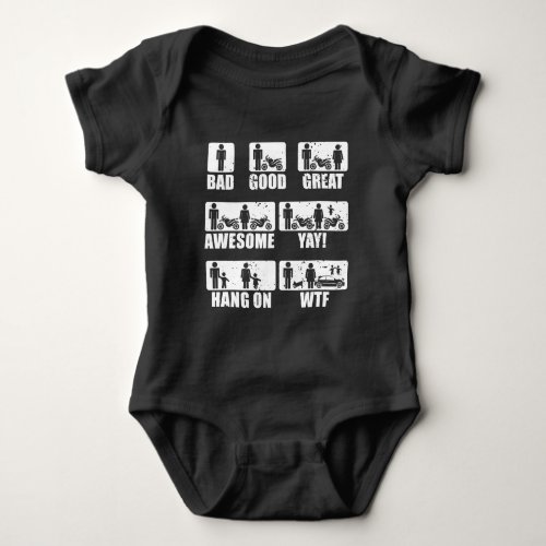 Motorbike Passion Married Couples Biker Humor Baby Bodysuit