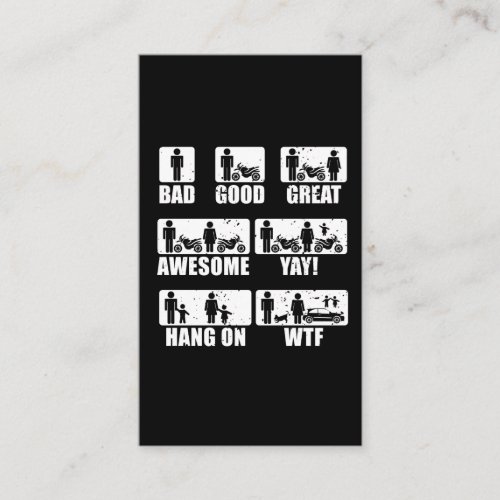 Motorbike Passion Married Couples Biker Humor Business Card