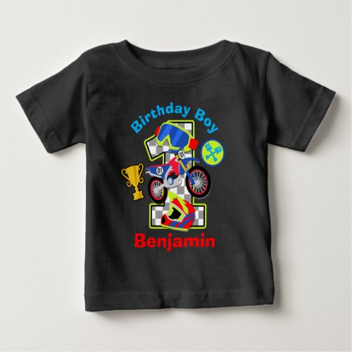 Motorbike Patry First Birthday Motocross shirt 