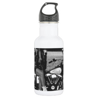 Motorbike Pinup Girl Water Bottle