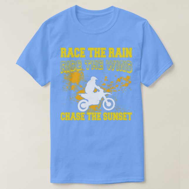 Motorbike Ride Biker Adventure Race Sport Gift  T-Shirt (Design Front)