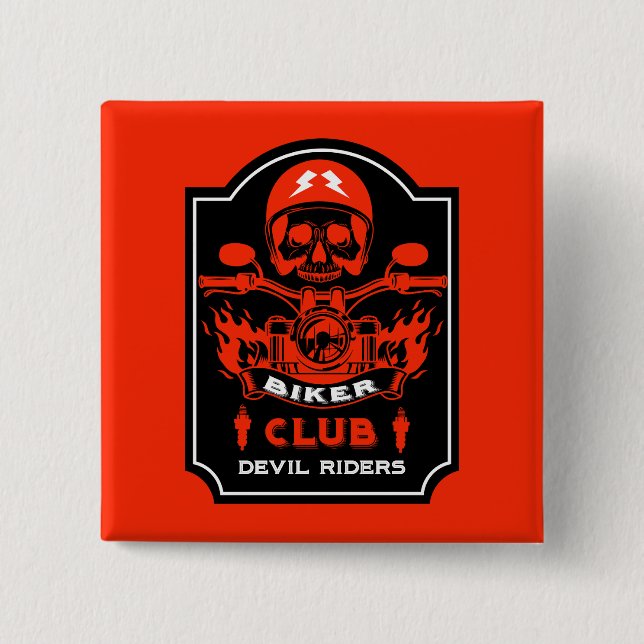 Motorbike Riders Club Button (Front)