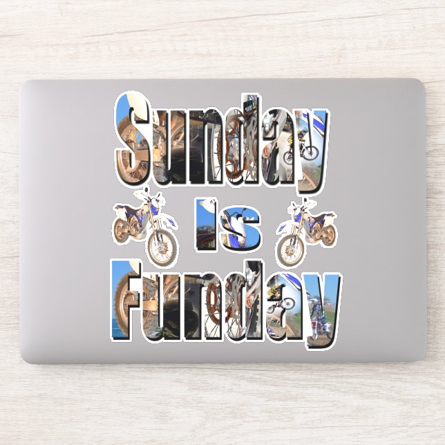 Motorbike Riding On Sunday, Sticker (Computer)