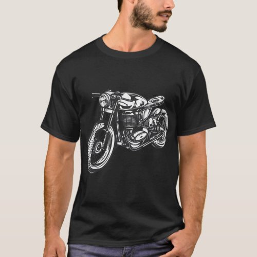 Motorbike Vintage Motorcycle Design T_Shirt