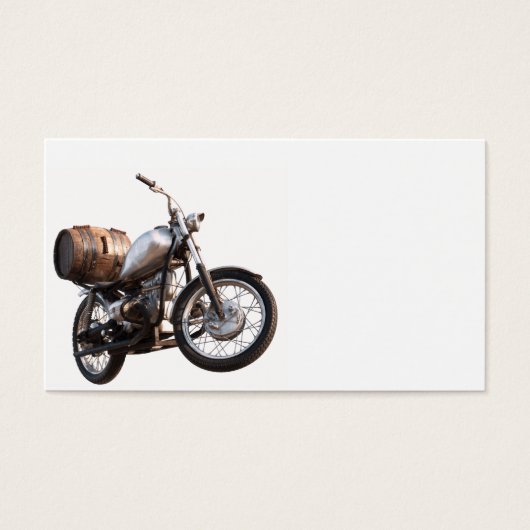 Motorbike with a barrel of wine (Front)