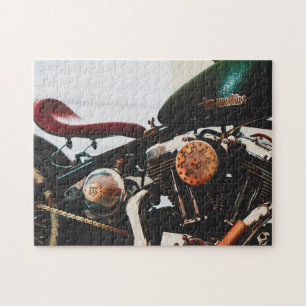 Motorbikes Motorcycles Biker Rider Motorbike Jigsaw Puzzle