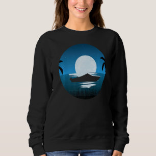 Motorboat Moon Outfit Motorboat Boater Sweatshirt