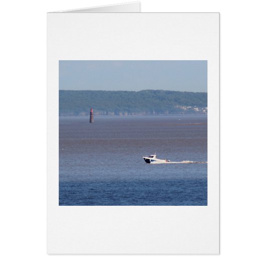Motorboat on the Severn Estuary (Front)