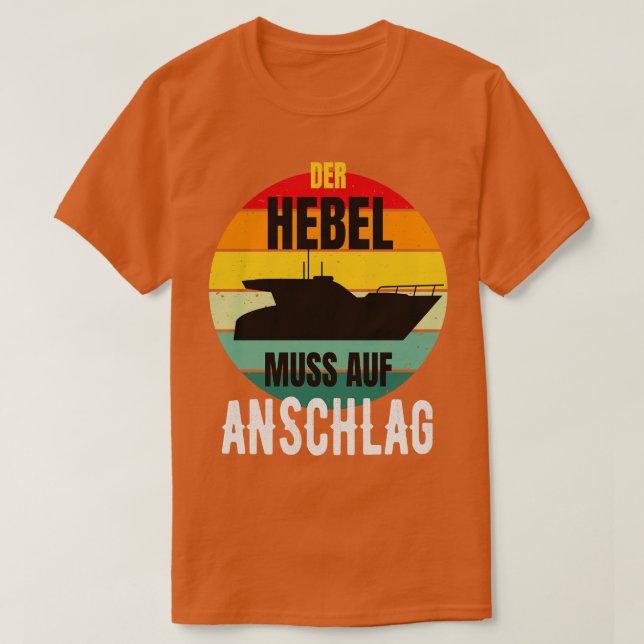 Motorboot Kapitn Sportboot Bootsfhrerschein T-Shirt (Design Front)