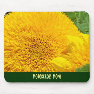 Motorcross Mom! mousepad Yellow SunFlowers
