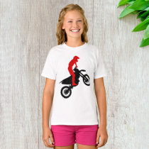 Motorcross Rider Girls T-Shirt