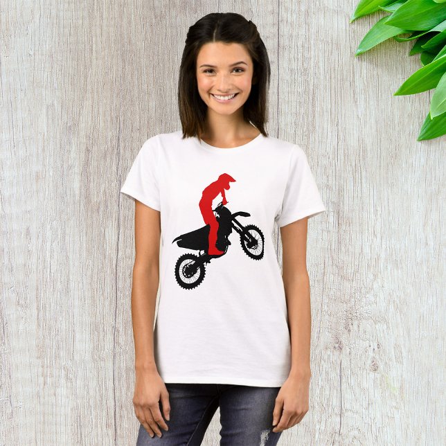 Motorcross Rider Womens T-Shirt (Creator Uploaded)