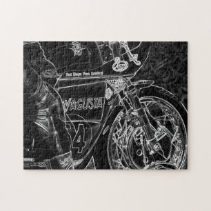 Motorcycle 1 11x14 252pc jpcna jigsaw puzzle