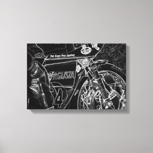 Motorcycle 1 16.50x11 (41.25x27.5cm) waccnm canvas print