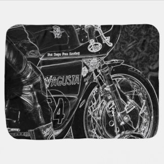 Motorcycle 1 bbi baby blanket