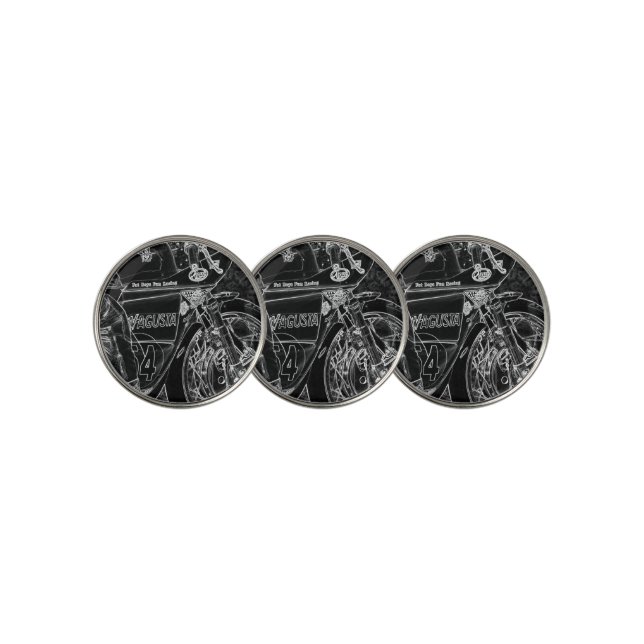 Motorcycle 1 bma golf ball marker (3 Up)