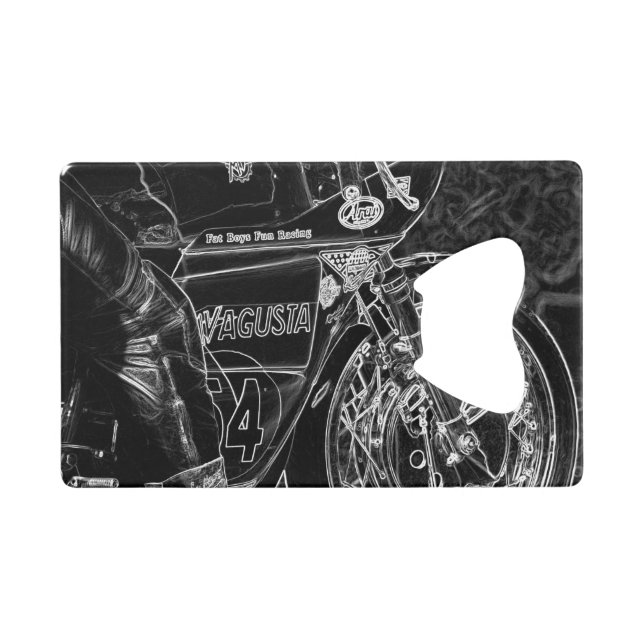 Motorcycle 1 bom credit card bottle opener (Front (Horizontal))