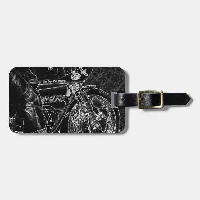 Motorcycle 1 cd ltcna luggage tag (Front Horizontal)