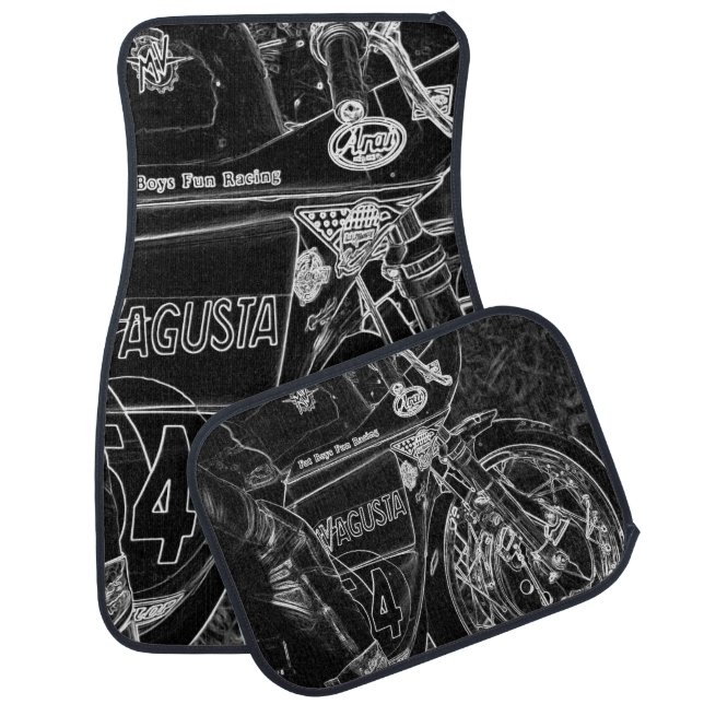 Motorcycle 1 cfmcna car floor mat (Set)