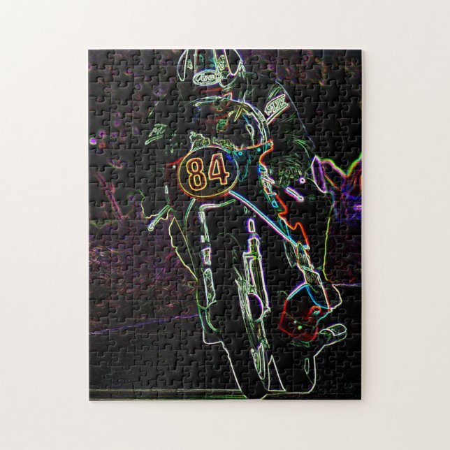 Motorcycle 2 11x14 252pc jpcna jigsaw puzzle (Vertical)