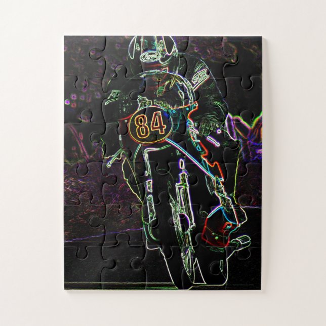 Motorcycle 2 11x14 30pc jpa jigsaw puzzle (Vertical)