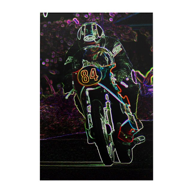 Motorcycle 2 20x30 (50x75cm) waacna acrylic print (Front)