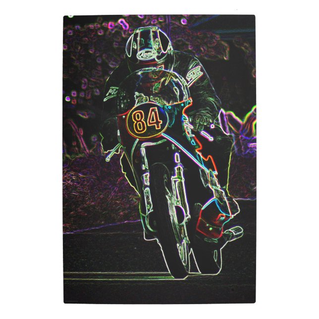 Motorcycle 2 20x30 (50x75cm) wamecna metal print (Front)