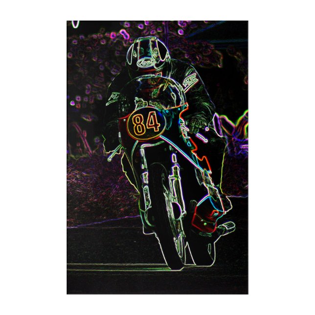 Motorcycle 2 24x36 (60x90cm) waacna acrylic print (Front)