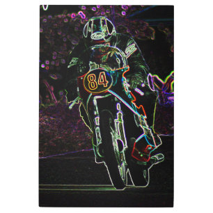 Motorcycle 2 24x36 (60x90cm) wamecnm metal print