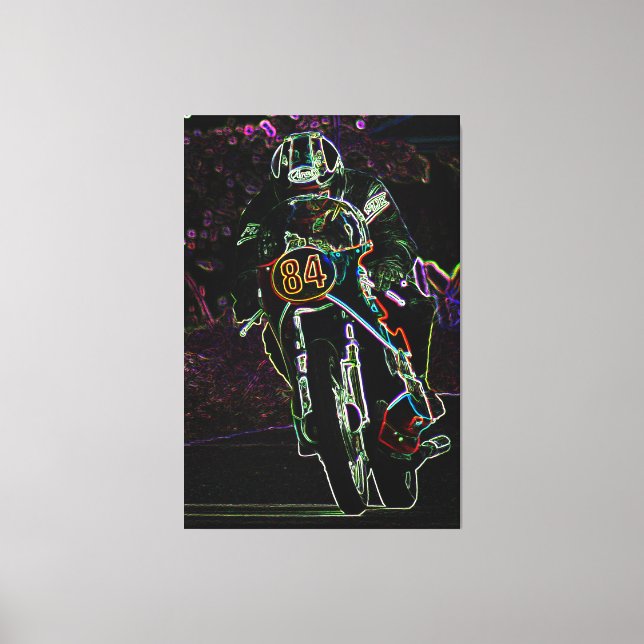 Motorcycle 2 40x60 (100x150cm) waccna canvas print (Front)