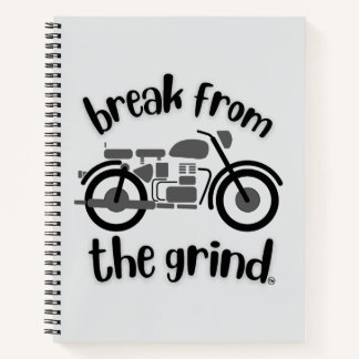 Motorcycle 2 (Gray) Notebook