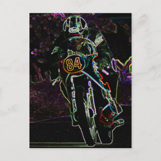 Motorcycle 2 pccna postcard