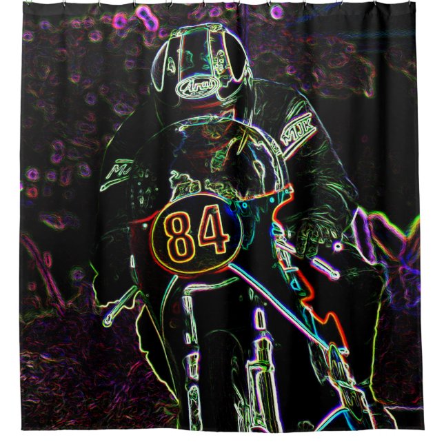 Motorcycle 2 sccna shower curtain (Front)