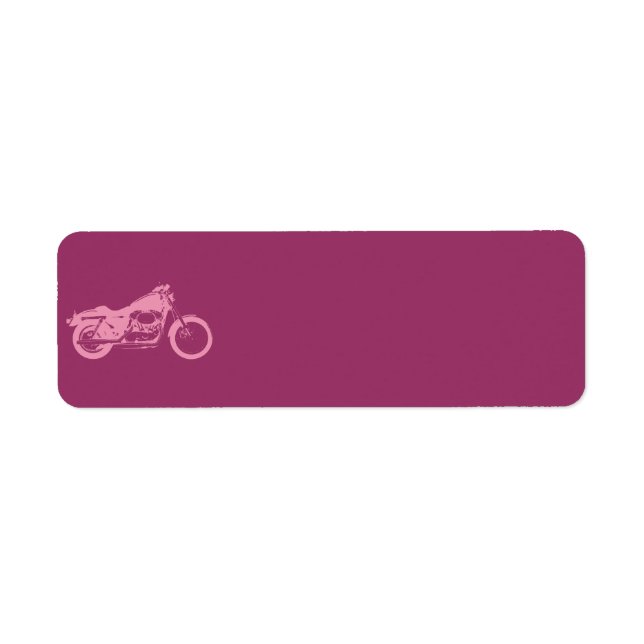 motorcycle-309413  motorcycle pink bike motorbike label (Front)