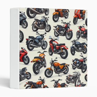 Motorcycle 3 Ring Binder