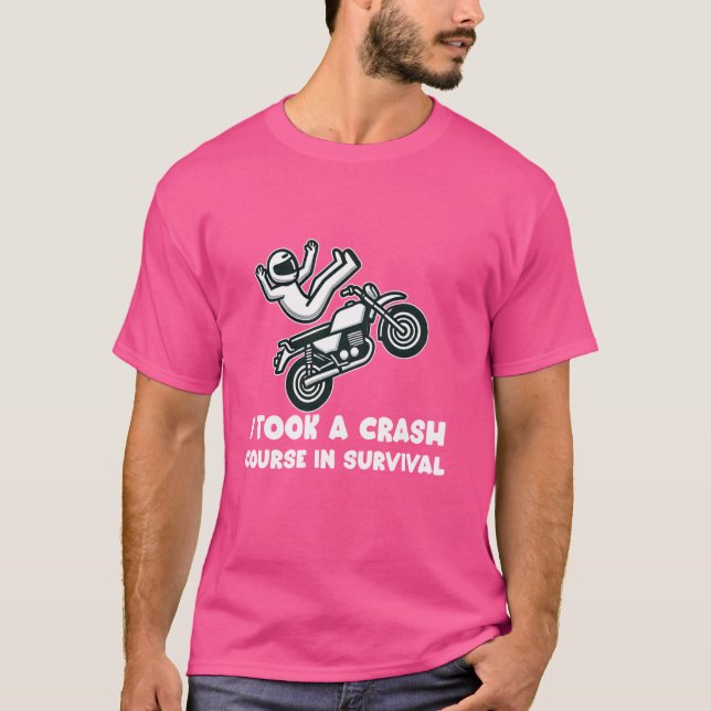 Motorcycle Accident Survivor Bike Crash Injury Rec T-Shirt (Front)