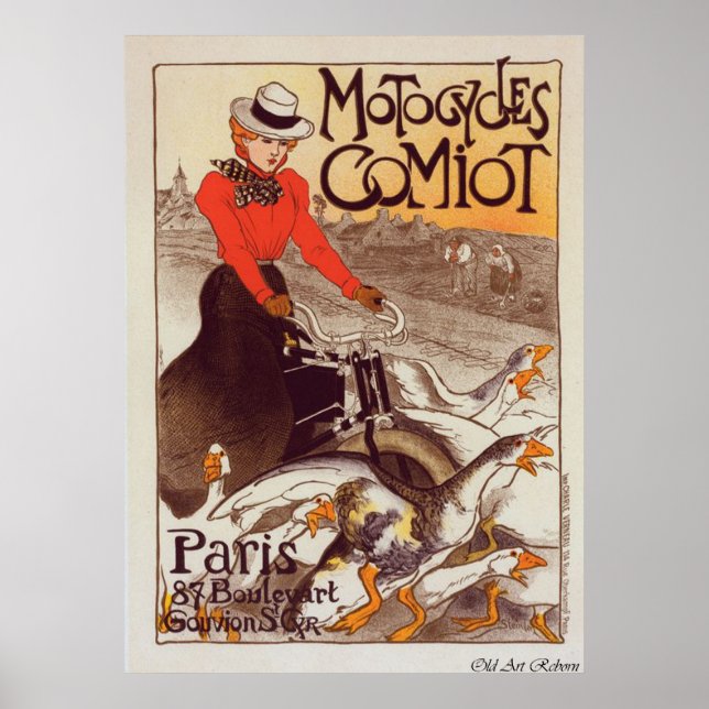 Motorcycle Advertisement Poster (Front)