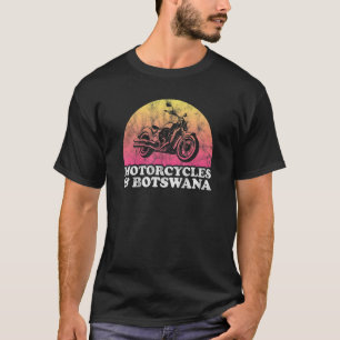Motorcycle and Botswana Motorcycles T-Shirt