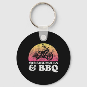 Motorcycle And Byrbecue Motorcycles And Bbq  Keychain