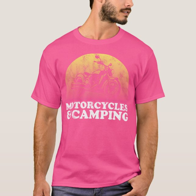 Motorcycle And Camping Motorcycles T-Shirt (Front)