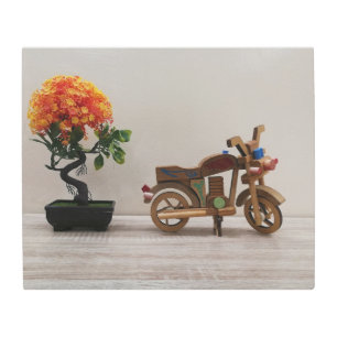 motorcycle antique 🏍️ metal print