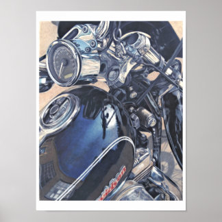Motorcycle Art Poster