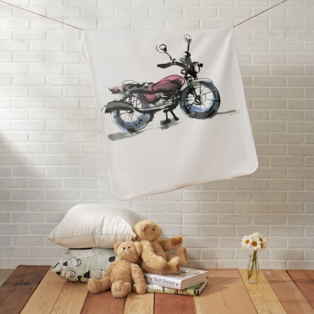 Motorcycle Baby Blanket (In Situ)
